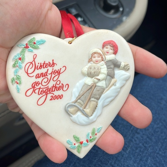 Vtg 2000 Hallmark Sisters Joy Go Together LaDene Votruba Christmas Ornament - Picture 3 of 4